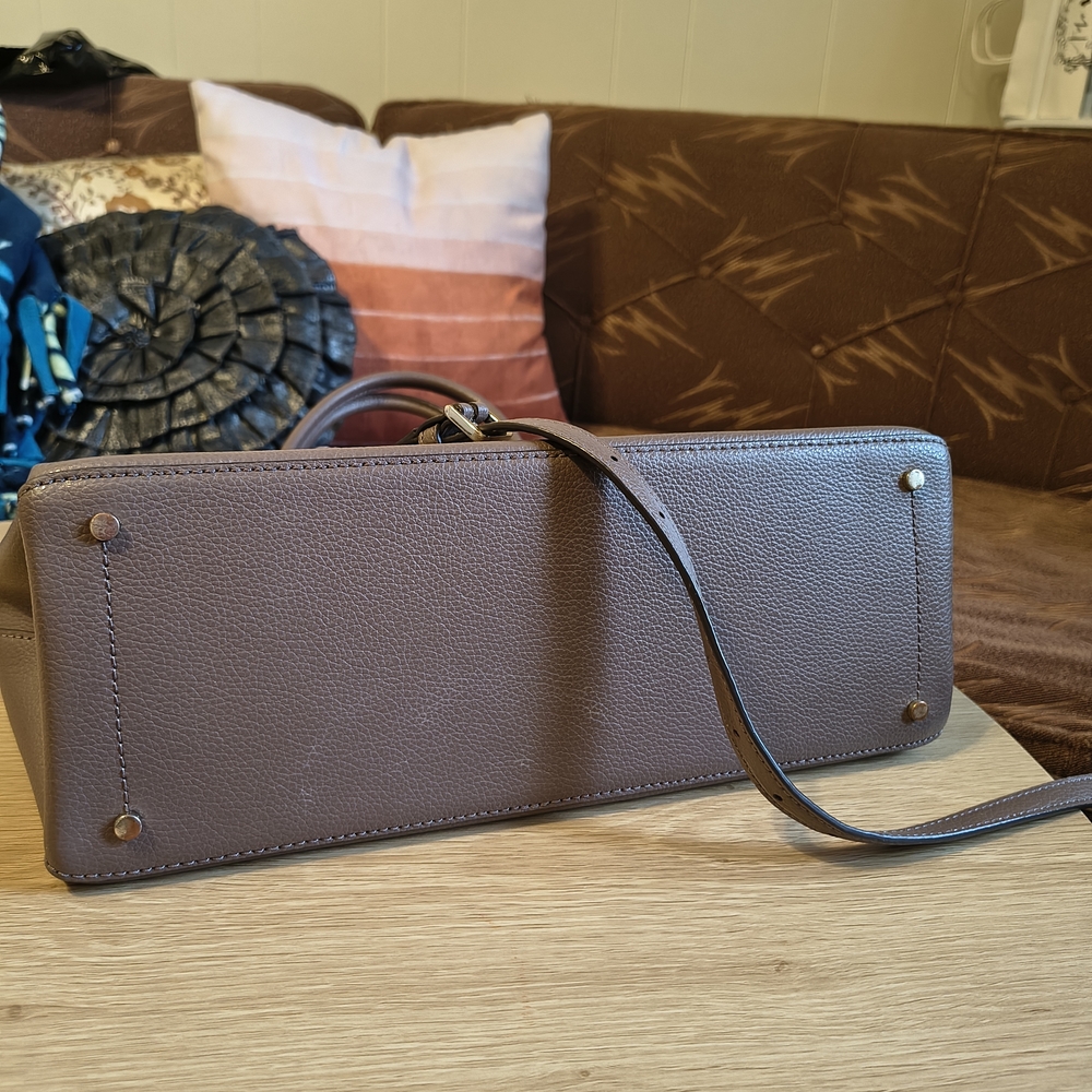 kate spade Eva Leather Tote Taupe - Picture 2 of 4